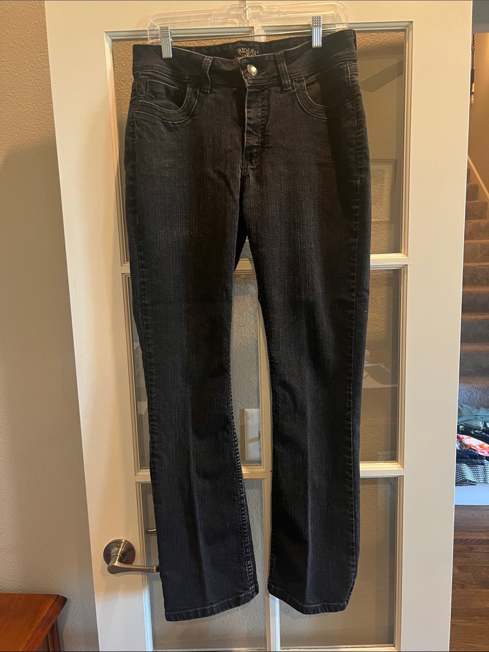 Riders by Lee Black Straight-Leg Women's Jeans Size 12
